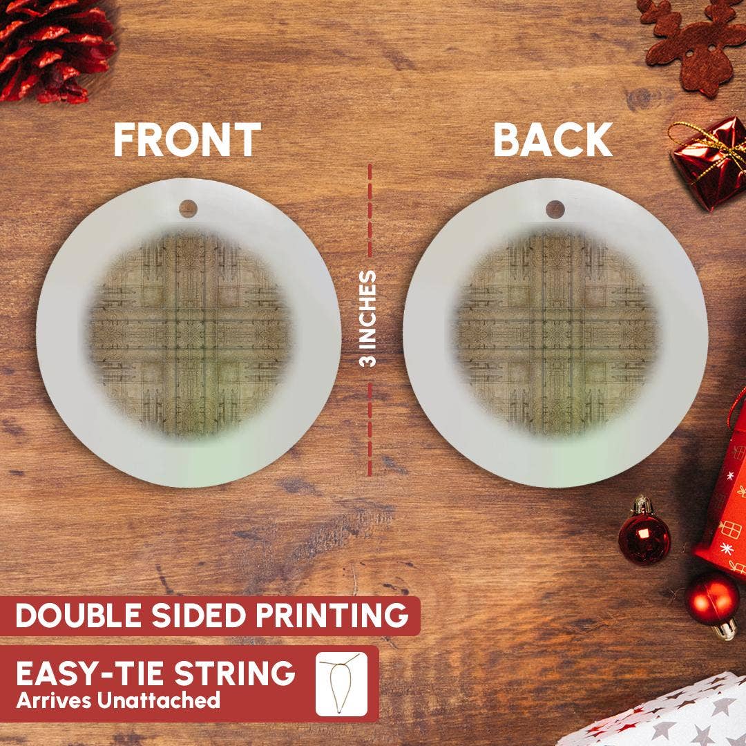 3dRose - Wholesale Ornament - 3dRose, Italian fresco abstract., Ornament2