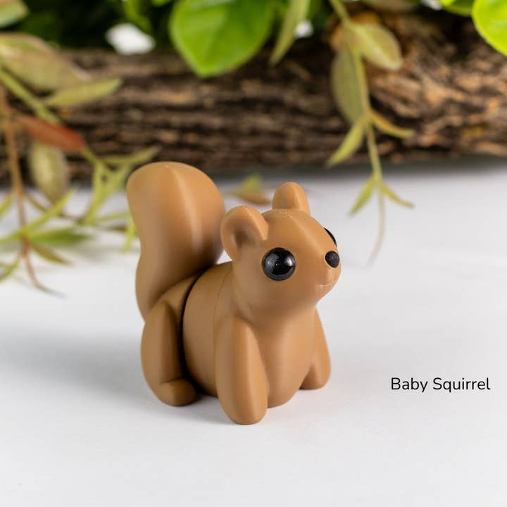 Tiny Baby Squirrel 3D Printed Articulated Fidget Toy and other Purchase Wholesale squirrel toy. Free Returns & Net 60 Terms on Faire trending on Faire.