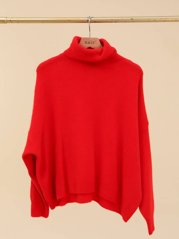 NAÏS PARIS - Wholesale Knit Sweater - Women's - BABY ALPACA TURTLENECK SWEATER22