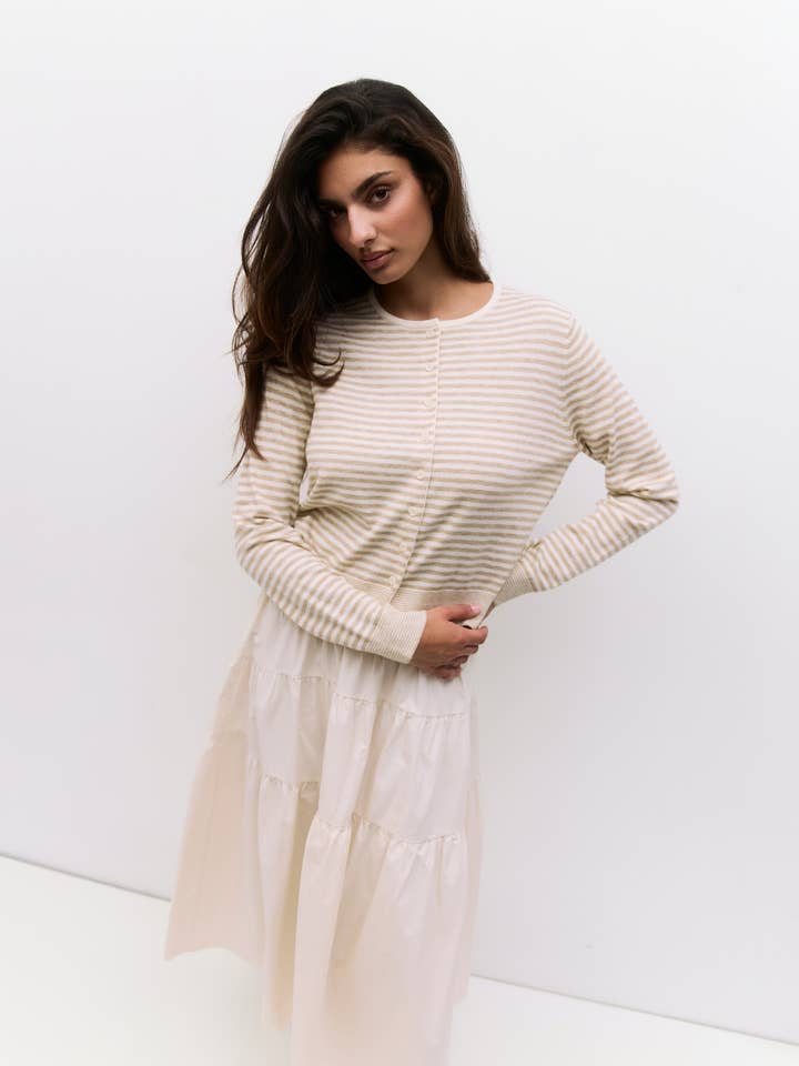 MOD REF - Wholesale Cardigan - Women's - The Montana Cardigan | Striped Button-Down Cardigan17