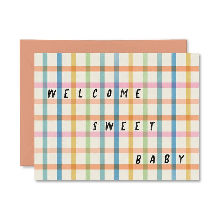 Welcome Sweet Baby Card for wholesale by Pretty by Her