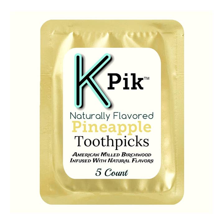 5ct tandenstokers met ananas voor wholesale door K-Pik