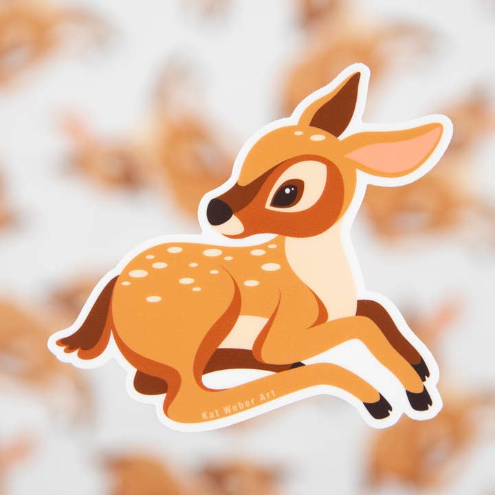 Kat Weber Art - Wholesale Sticker - Fawn Sticker0