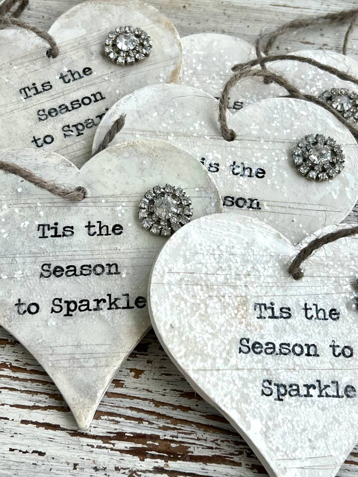 Tis the Temporn Heart Ornment, Ornamento Natal por atacado de UnfiniSHEd