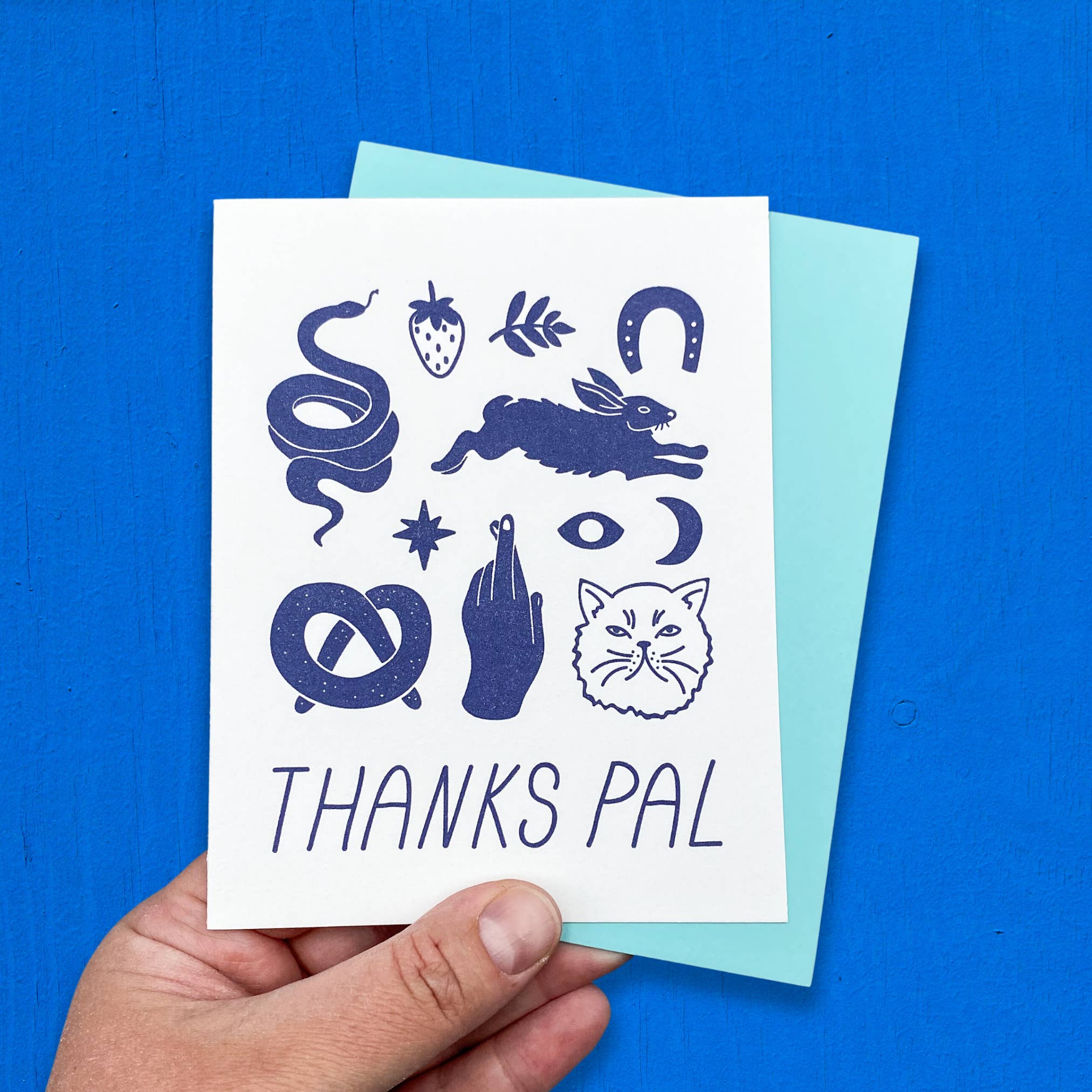 Beetle Ink Co. - Wholesale Thank You Card - Thanks Pal Letterpress Card