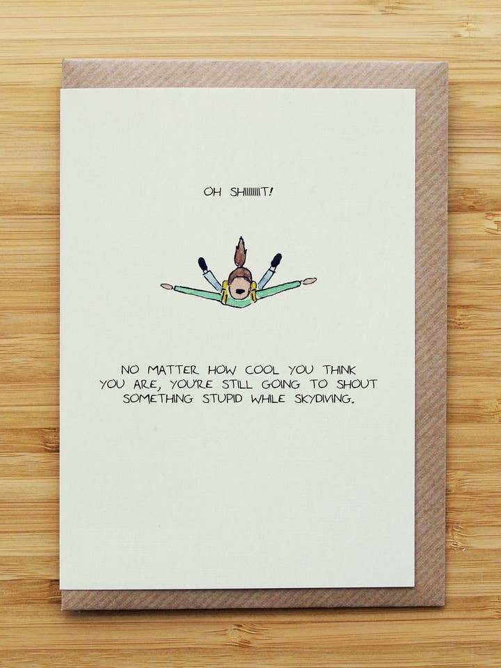 Donna paracadutista - Divertente - Sport estremi - Riciclato per la vendita all'ingrosso da parte di RossJDesigns