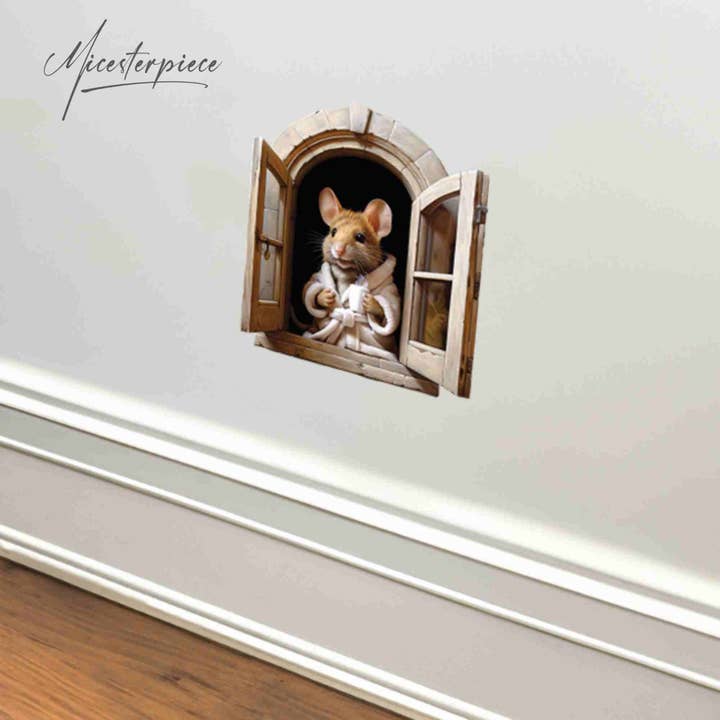 Micesterpiece - Wholesale Wall Decal/Stickers - 3D Mocha Mouse Wall Sticker Decal - Micesterpiece9
