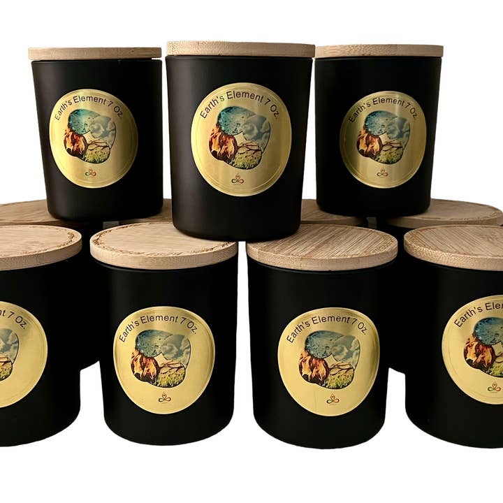 Vela de soja Earth's Element de 7 onzas para venta al por mayor de The Reiki Shop