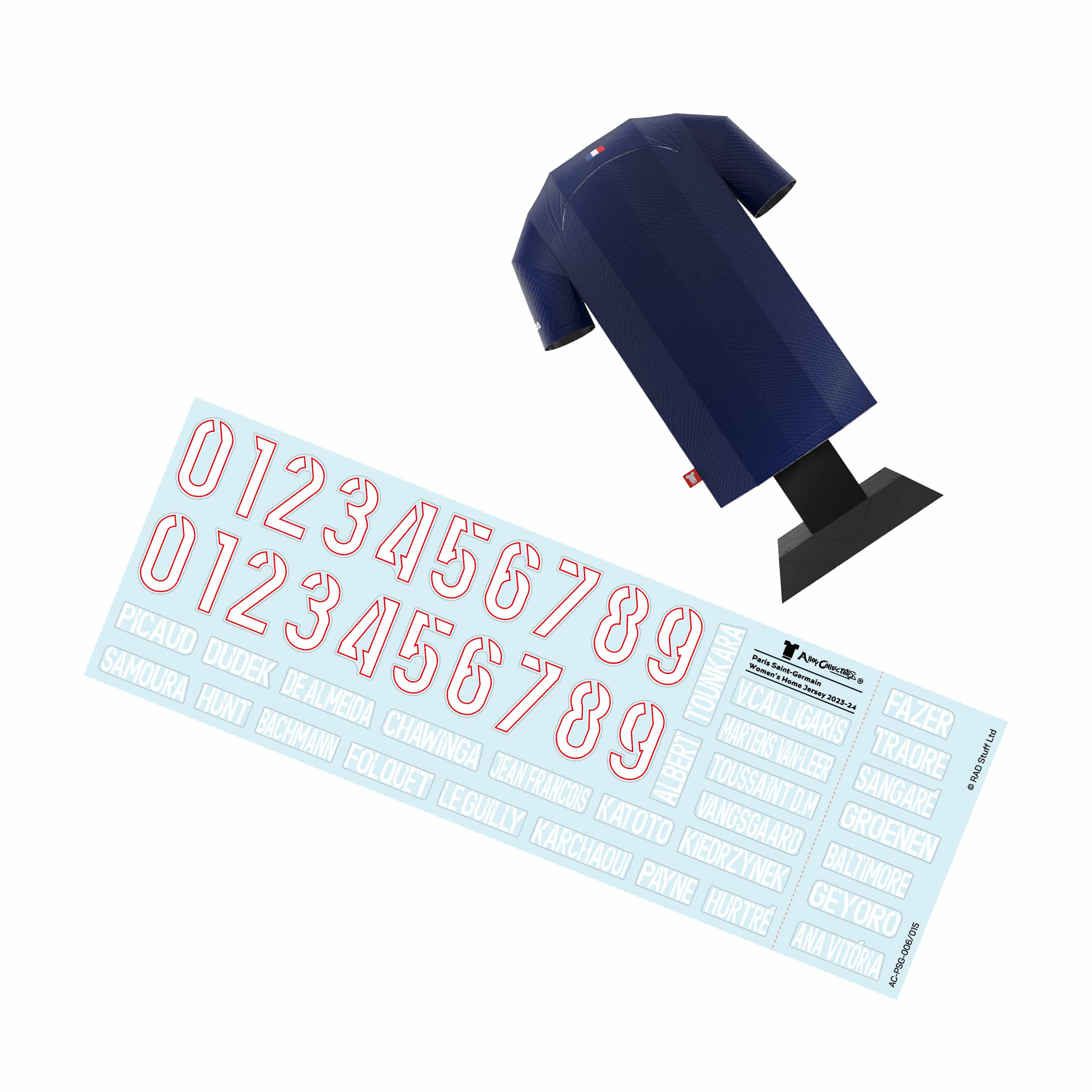 Alloy Collectors - Wholesale Decorative Tabletop Object - Paris Saint-Germain 23/24 Women’s Home Locker Pack2