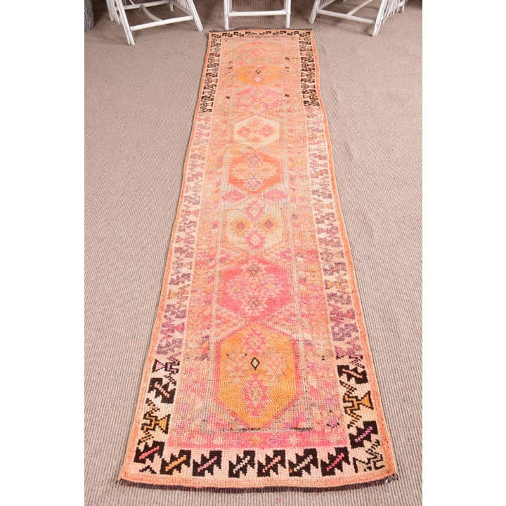 2,5x10,8 ft Vintage Matta, Herki Matta, Regnbåge Solid Matta Ull för wholesale av The Loom Wholesale