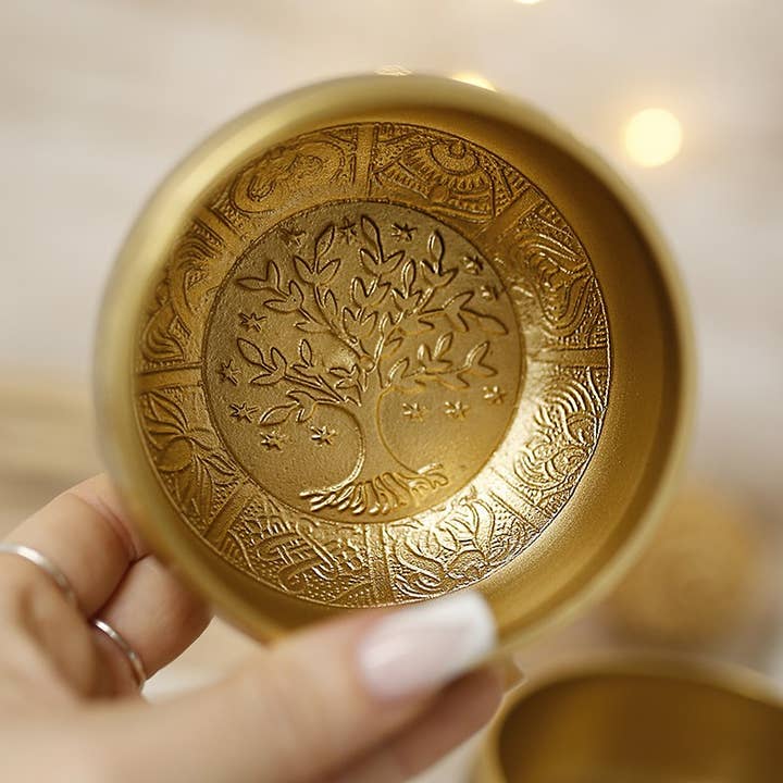 Albero della Vita - Set di 2 ciotole tibetane per la vendita all'ingrosso da parte di Ethike.eu