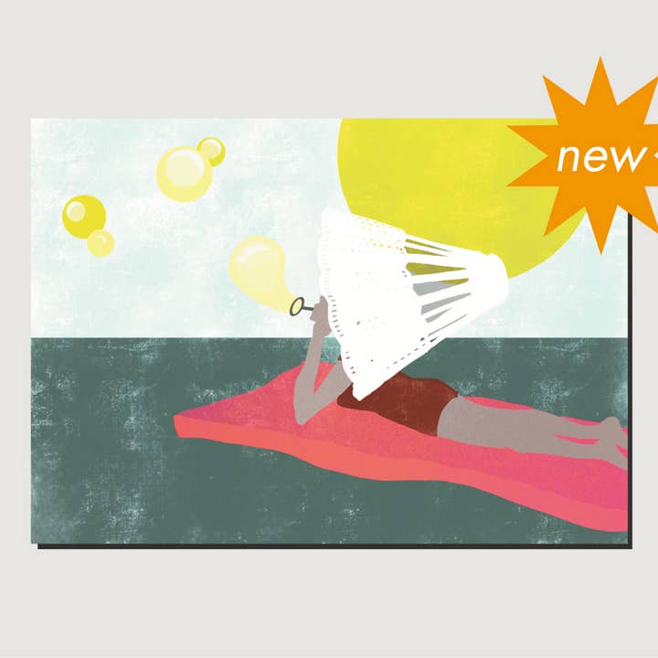 Carte de vœux — Légère comme une plume pour la vente par madame.peng