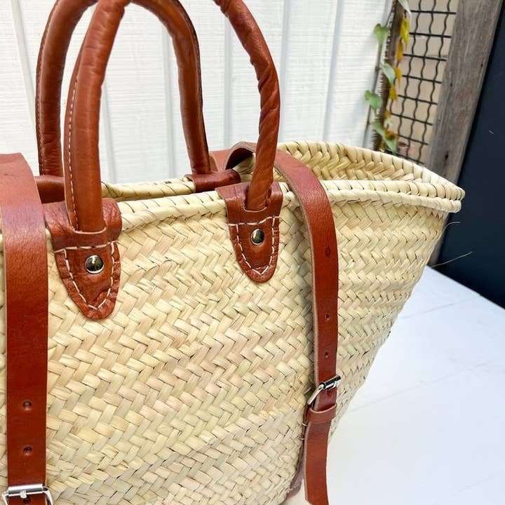 craftberber - Vente Sac à dos – femme - Sac à dos en paille été 2024, Panier français, Sac en paille2
