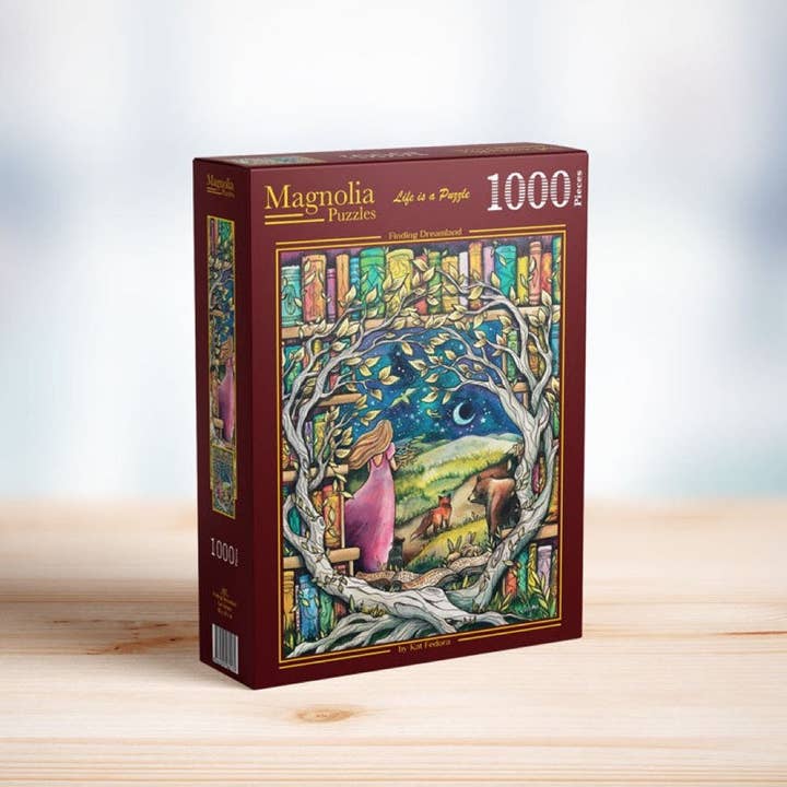 Magnolia Puzzles Australia - Wholesale Puzzle – Adult - Magnolia 1105 Finding Dreamland Kat Fedora 1000pc Jigsaw Puzzle
