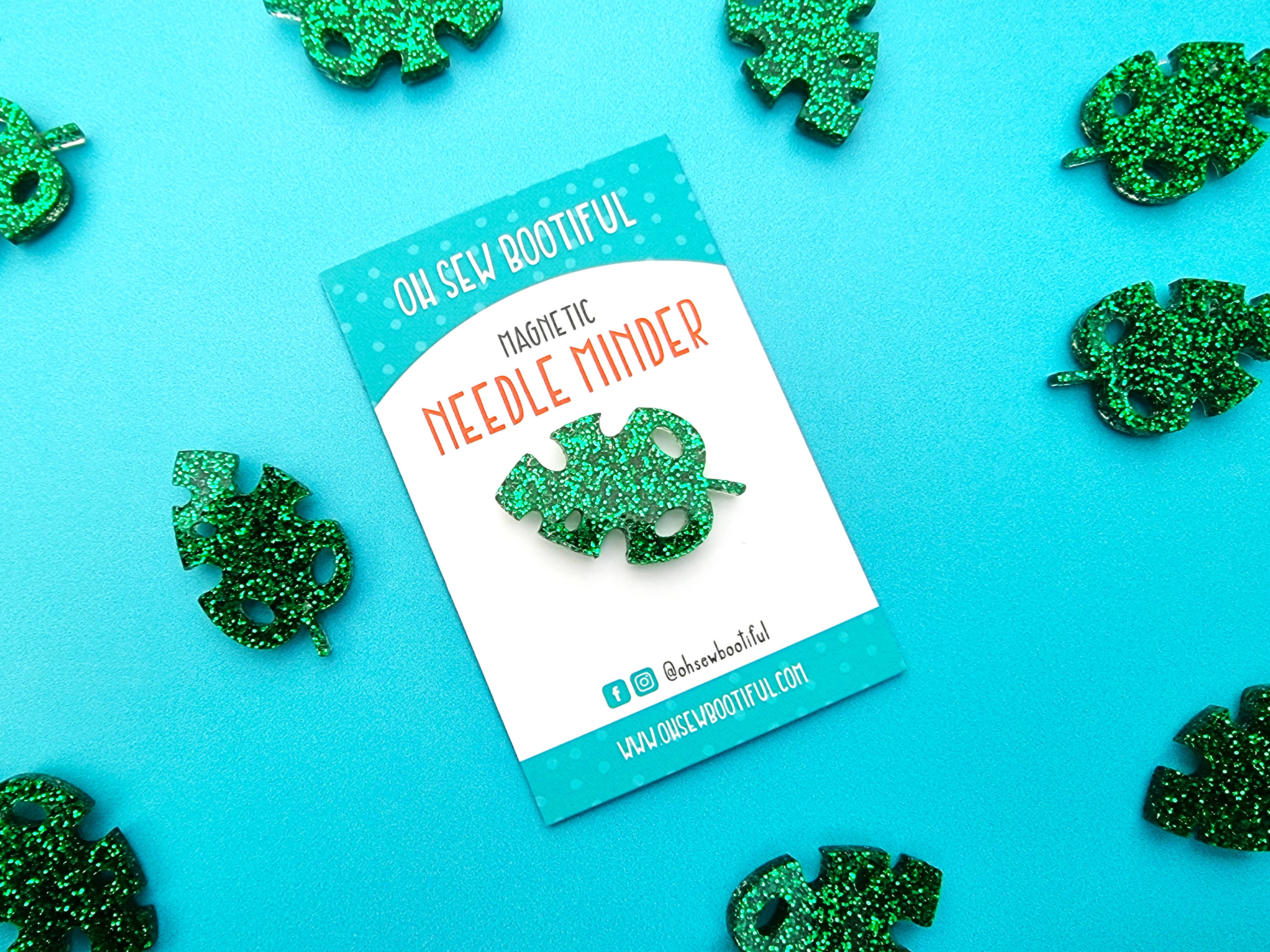 Oh Sew Bootiful - Vente Accessoire de broderie/point de croix - Aiguille magnétique Monstera Leaf Plant2