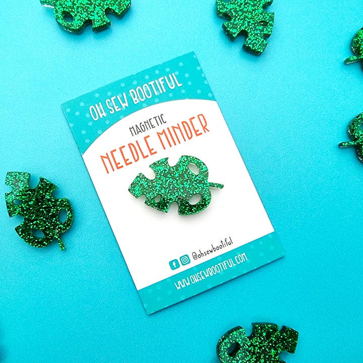 Oh Sew Bootiful - Wholesale Embroidery/Cross Stitch Supplies - Monstera Leaf Plant Magnetic Needle Minder2