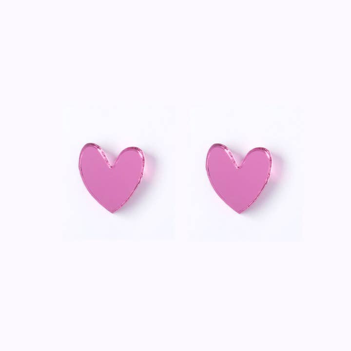 Natalie Lea Owen – Handmade Jewellery & Greeting Cards - Wholesale Stud/Post Earrings - Heart Stud Earrings Colourful Jewellery Mother's Day Gift16