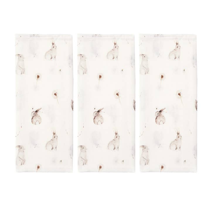Bamboo cloth diapers 50x50 3-pack - Bunnies for wholesale by MAYLILY