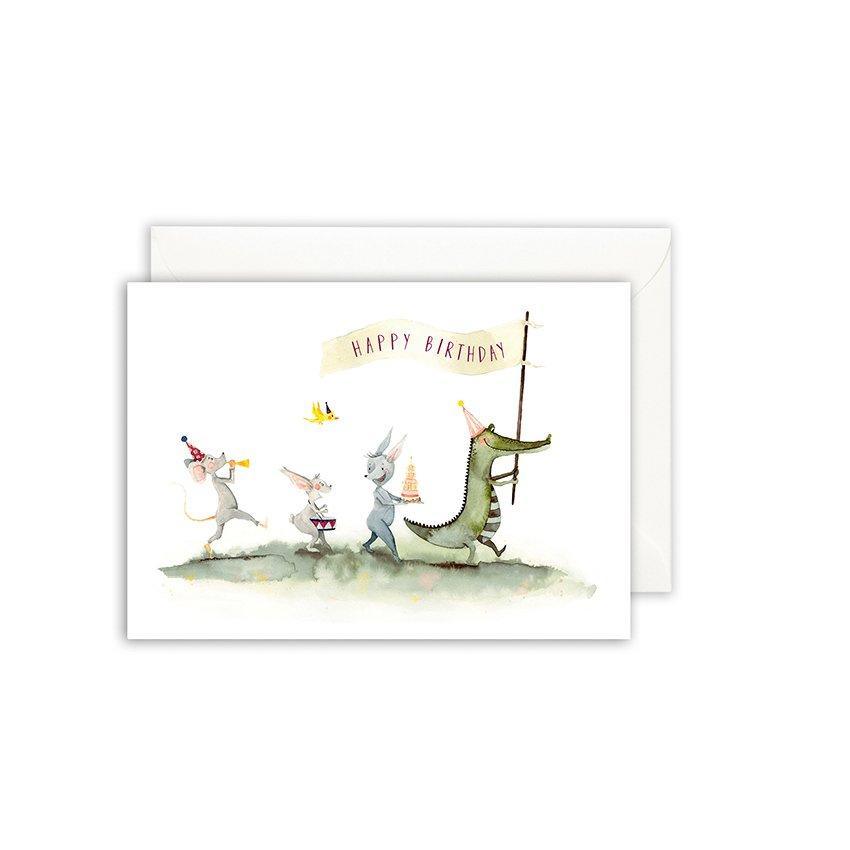 Leo La Douce GmbH – postal de parabéns por atacado – Cartão comemorativo · Caravana de aniversário1