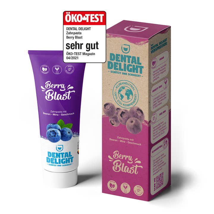 Friends of Dents GmbH – wholesale Tandkräm – ÖKO-test MYCKET BRA: Berry Blast | Tandkräm med bär mint
