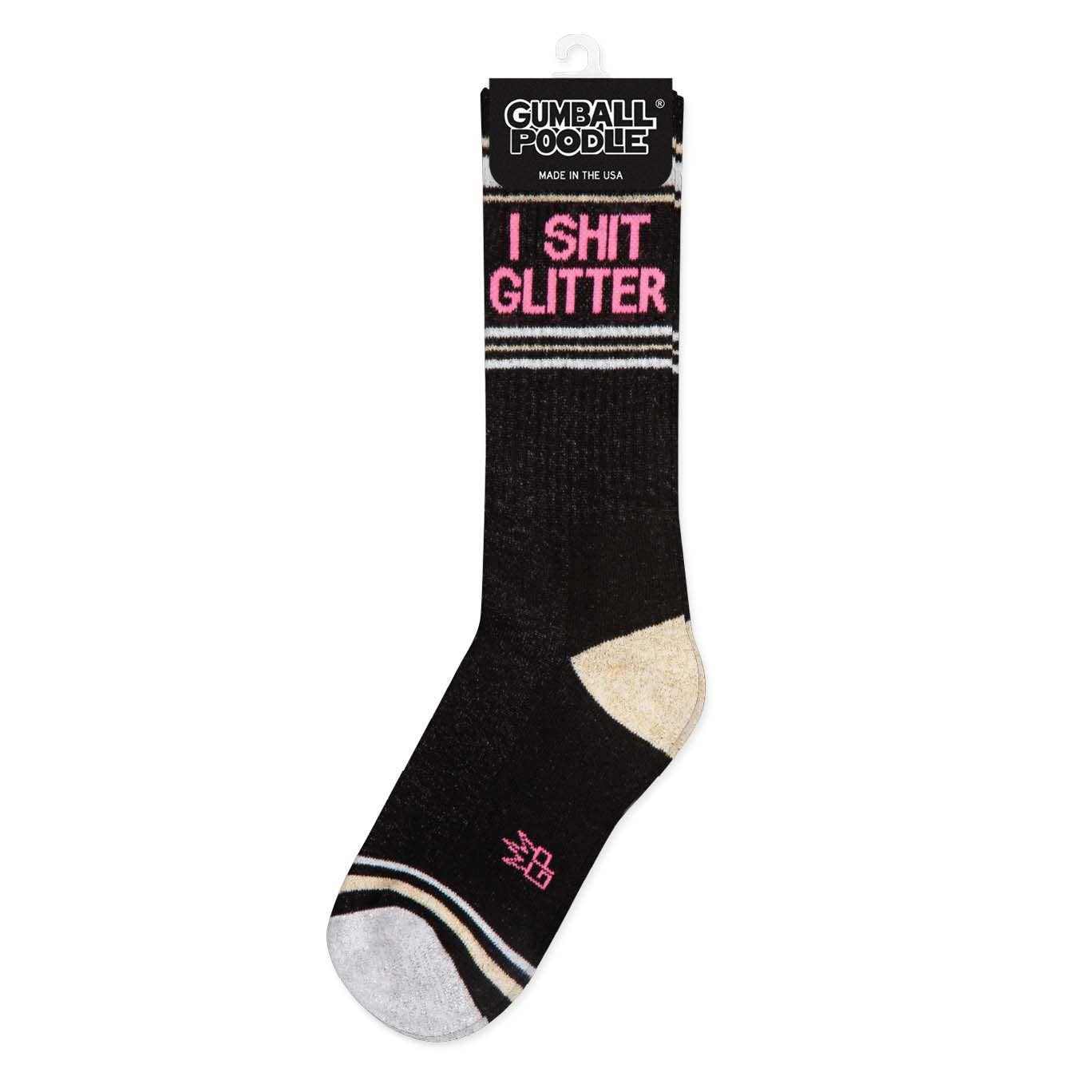 Gumball Poodle - Vente Chaussettes – unisexe - Chaussettes de sport « I Shit Glitter »2