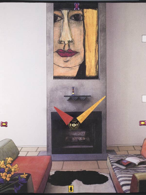 Reloj de collage con autorretrato para venta al por mayor de Lea Alboher