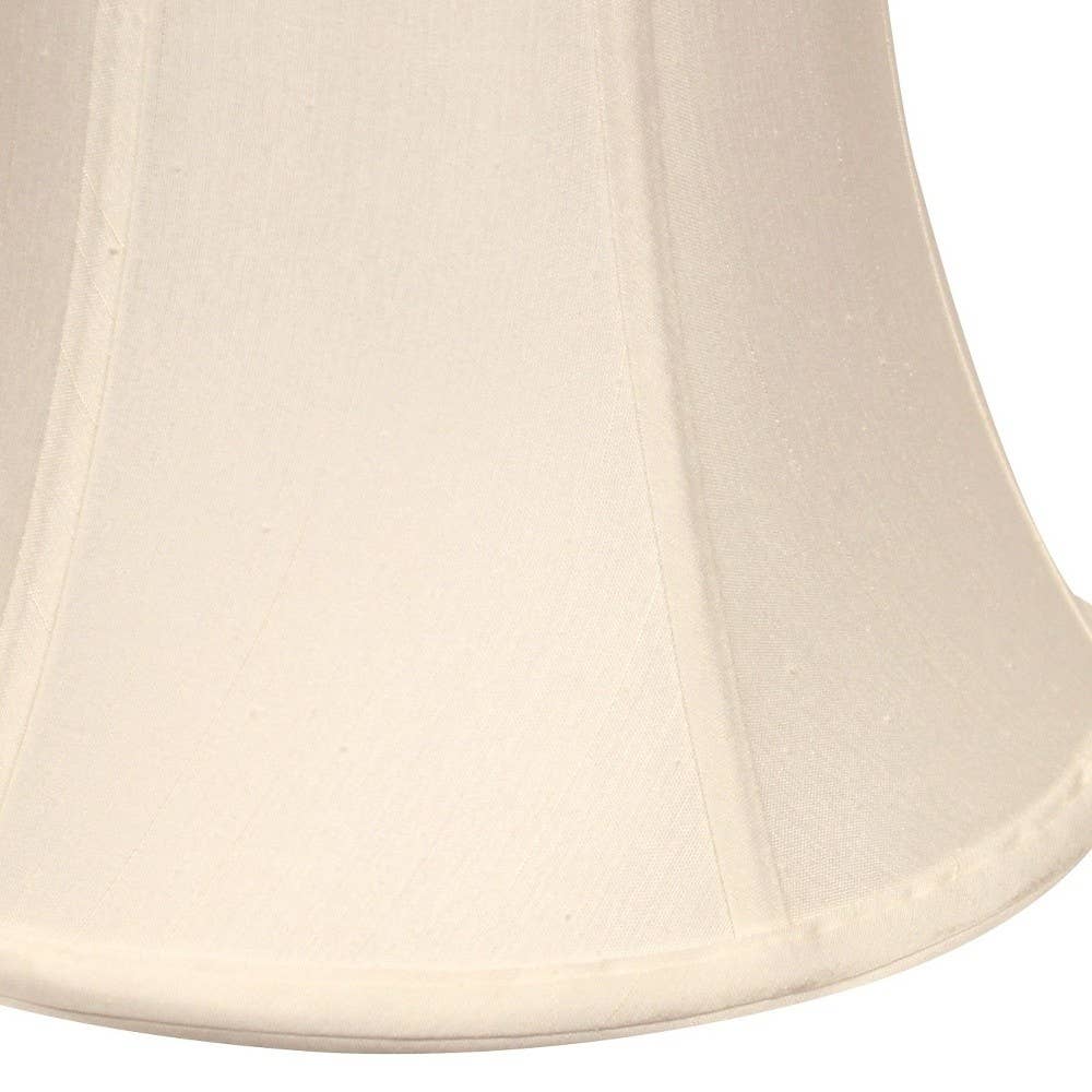 HomeRoots – wholesale Lampshade – White Monay Shantung Silk Drum Lamp Shade3