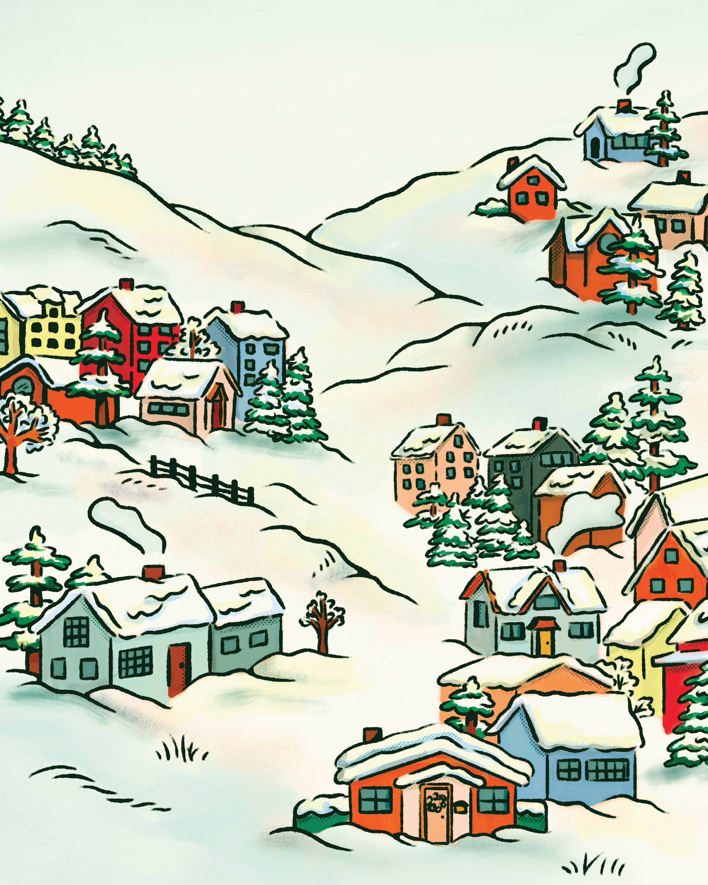 Everyday Antonia Mae - Wholesale Art Print - Winter Village | 8x10 Print1