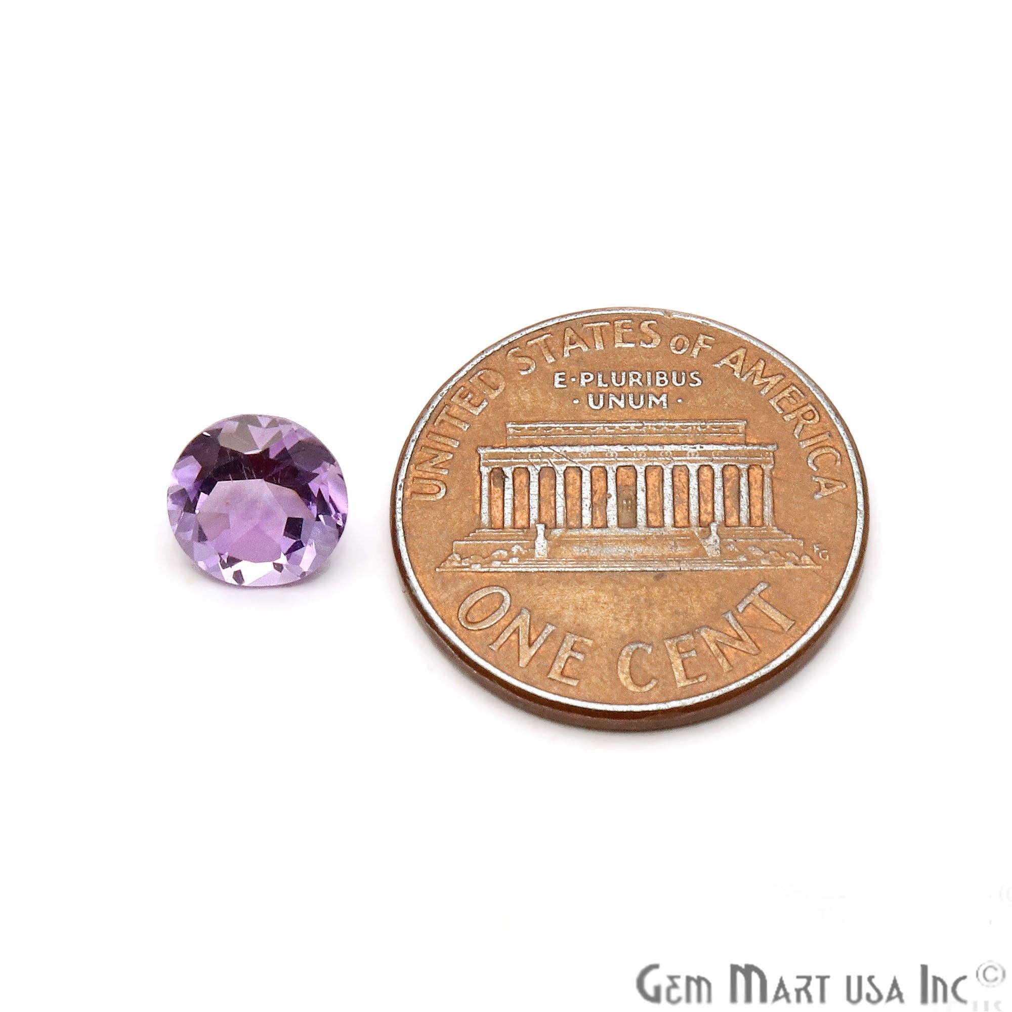 GemMartUSA – wholesale Spiritual stone/crystal – Amethyst Round Faceted Loose Gemstone, 7mm, 10+ Carats2