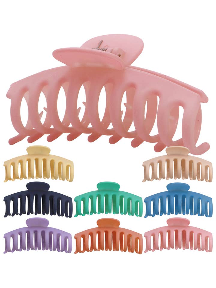 Pince à cheveux courbée mate colorée pastel pour la vente par Cap Zone