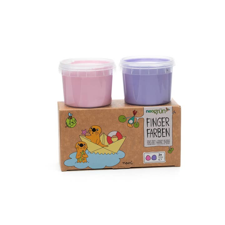NEOGRÜN - Wholesale Finger Paint - Organic vegan finger paints set of 2 “Nori” pink/purple4