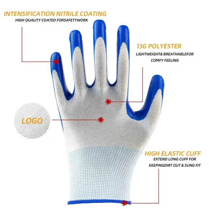 Superior Gloves Expert - Wholesale Gloves - Unisex - 13G Nitrile Cut-Resistant Waterproof Work Gloves1