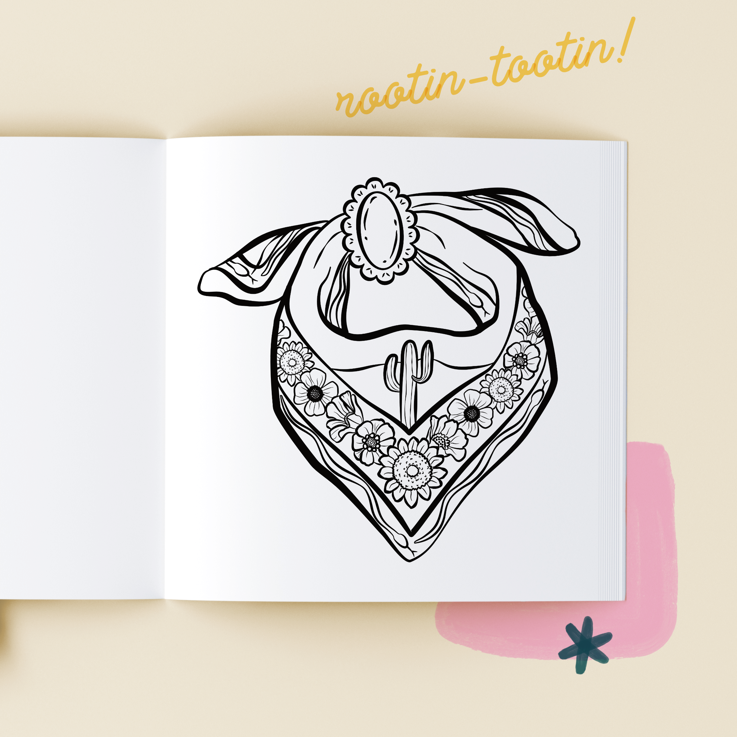 Middlefork & Co. - Wholesale Coloring & Activity Book - Adult - Western Darlin': Carefree Coloring Book for Adults & Teens8