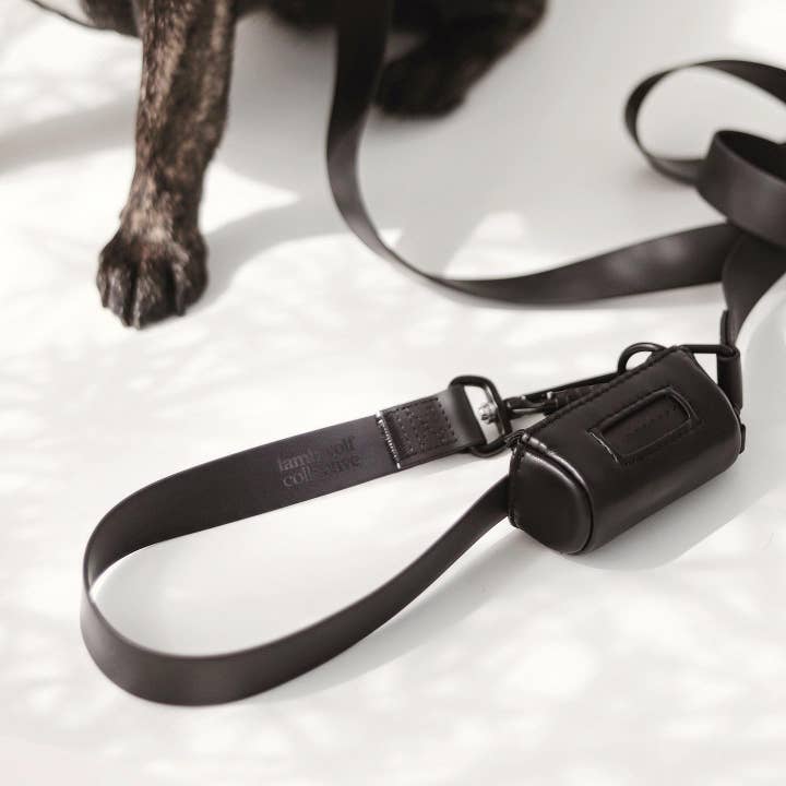 Lambwolf Collective - Wholesale Pet Poop Bag Dispenser - MEMO | vegan leather | no-dangle poop bag holder//DOG BAG
