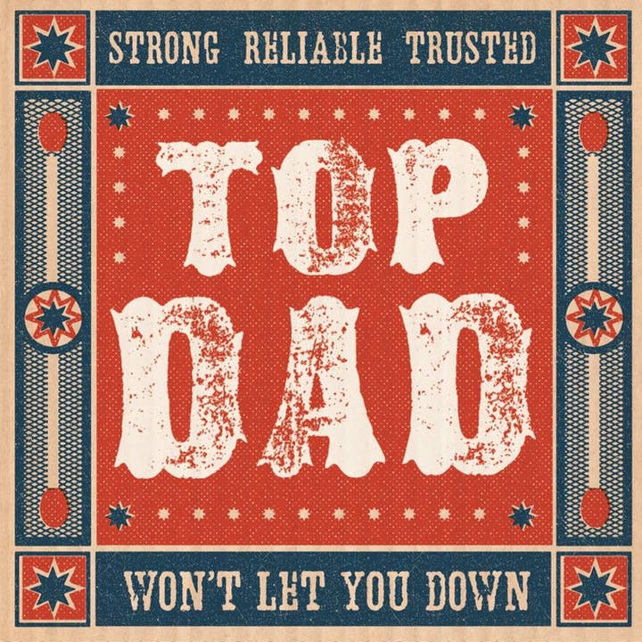 Pennychoo – wholesale Father’s Day card – Matchbook 'Top Dad' Card1