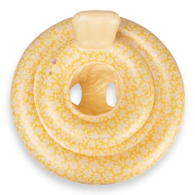 Axis Toys & Gifts - Wholesale Beach/Pool Toy - Kids & Baby - Swim Essentials Inflatable Baby Swimseat - Florish Yellow, 0-1 yrs2