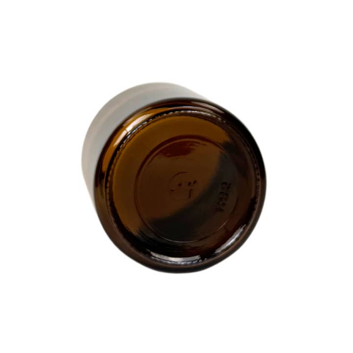 The Bottle Shoppe - Wholesale Jar - 8oz Amber Glass Jar with Brushed Gold Lid 5