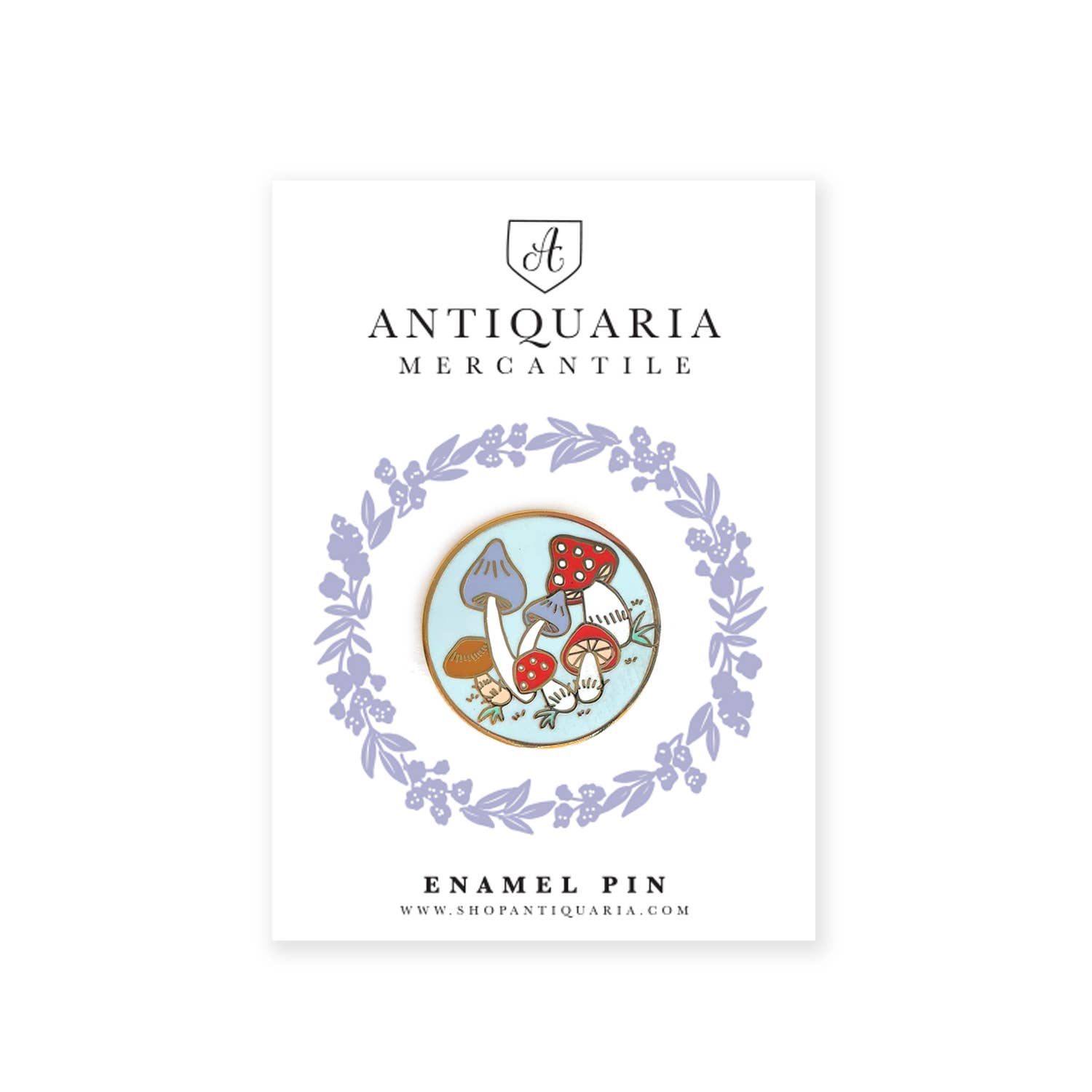 Antiquaria - Wholesale Lapel Pin/Button - Mushrooms Enamel Pin2