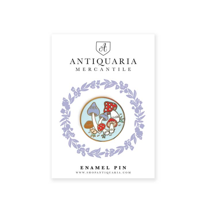 Antiquaria - Wholesale Lapel Pin/Button - Mushrooms Enamel Pin2