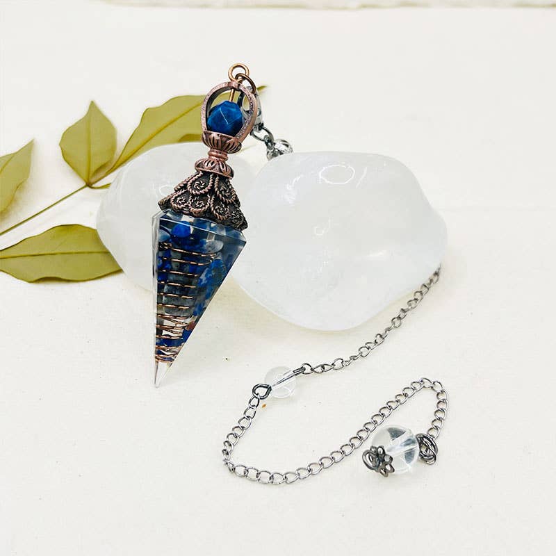 GemMeet - Wholesale Spiritual Stone/Crystal - Lapis Lazuli Purification Pendulum5