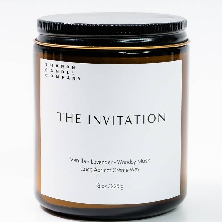 The Invitation - 9 oz - Coco Apricot Creme Soy Candle for wholesale by Sharon Candle Company