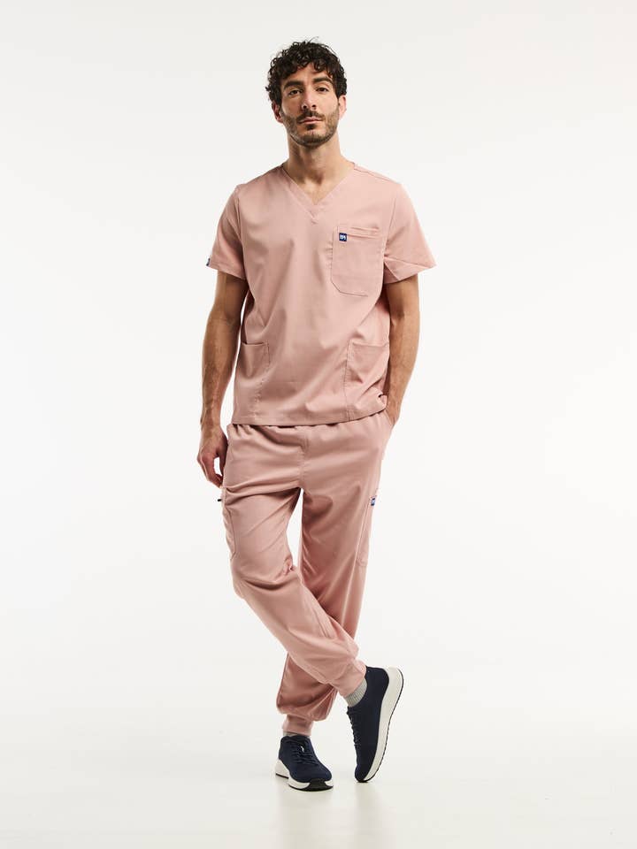 LUCA Jogger - Ropa médica - Hombre - Rosa Claro para venta al por mayor de AELIN