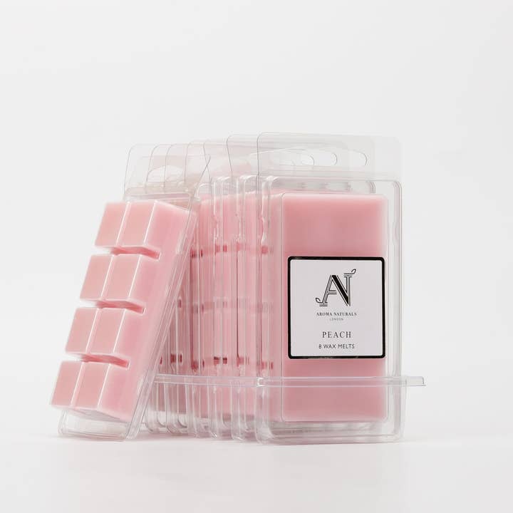 Duftende sheasmør voksbriketter, ferskenduft, 68g for engroshandel hos Aroma Naturals