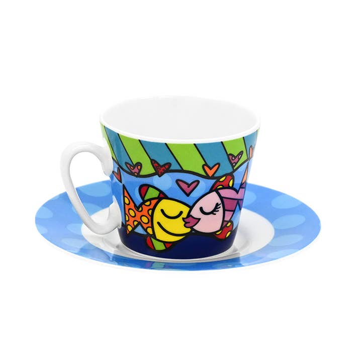 BRITTO® - Wholesale Coffee/Tea Cup - BRITTO® ESPRESSO COFFEE CUP & SAUCER - Deeply in Love3