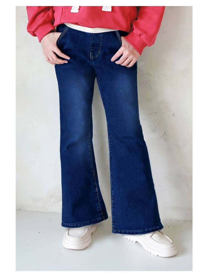 Cutie Patootie Clothing - Wholesale Jeans - Kids - GDP-23-89136A Girl Classic Bootcut Denim Jeans