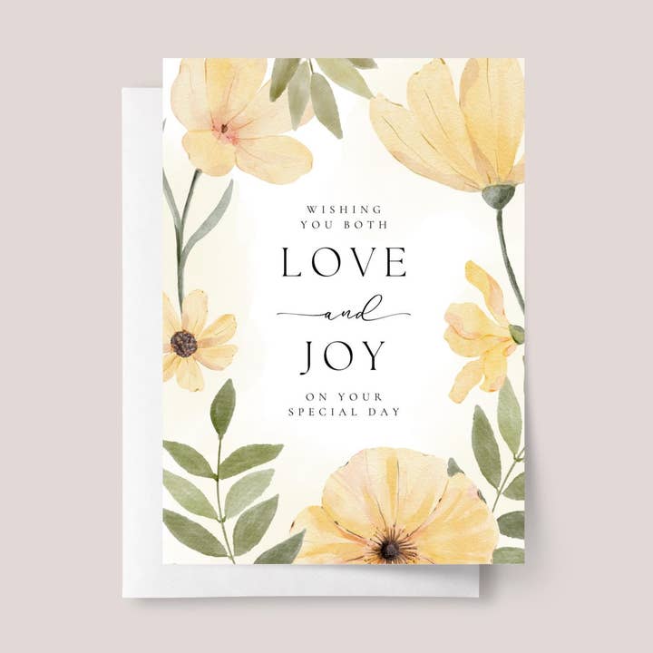 Cartão de Aniversário para Filha/Genro com Flores Amarelas por atacado de Design Sprinkles