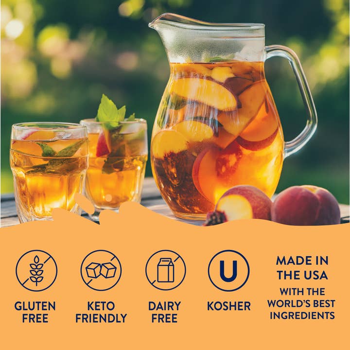 Jordan's Skinny Mixes - Wholesale Cocktail Mix/Syrup - Sugar Free Peach Tea Syrup Concentrate