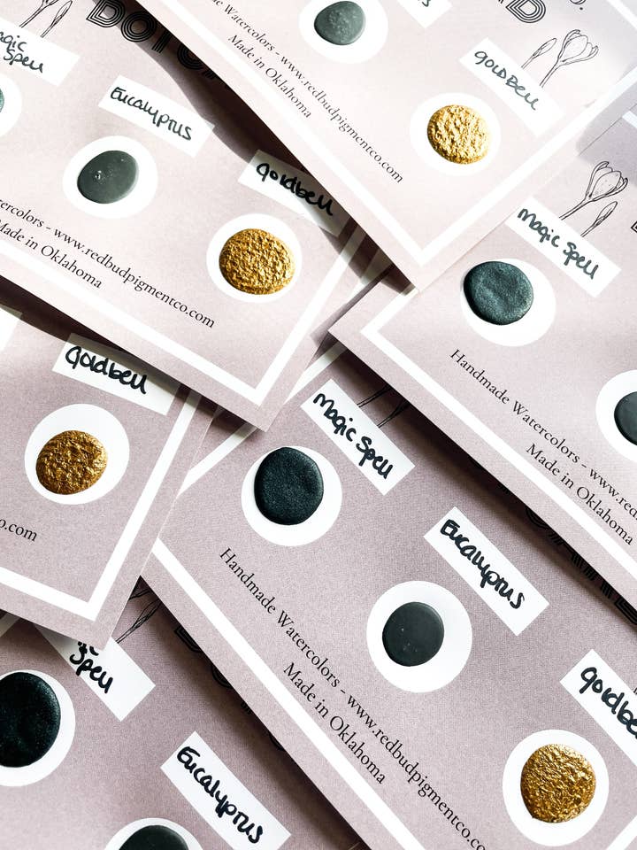 Sample Dot Cards - Trio for wholesale by Redbud Pigment Co. LLC