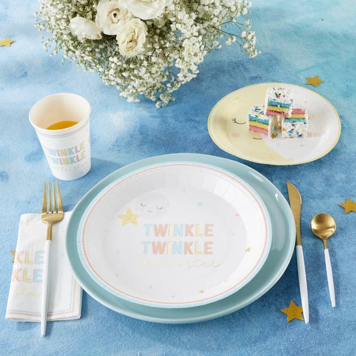 Kate Aspen – wholesale Disposable plate – Twinkle Twinkle 7 in. Premium Paper Plates (Set of 16)4