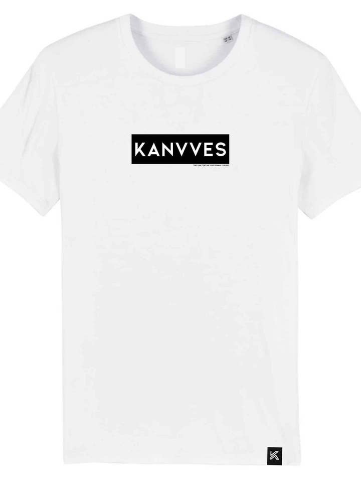 Das ERSTAUNLICHE T-Shirt - Weiß für den Großhandel von Kanvves Apparel Co.